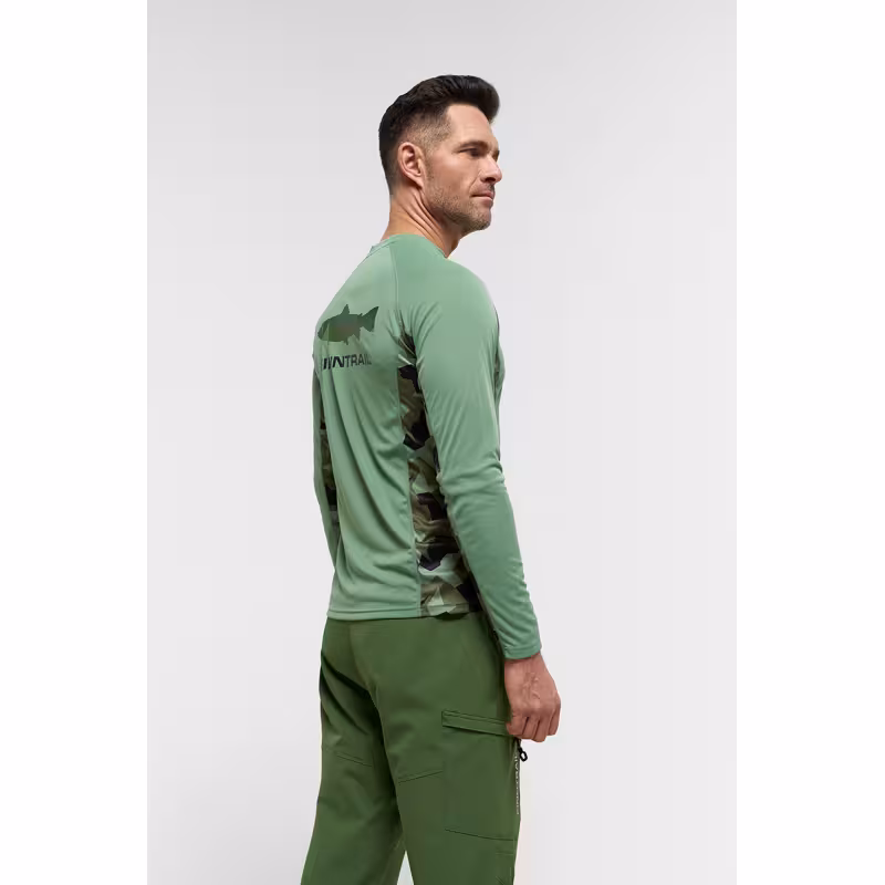 Лонгслив мужской Finntrail Wave 6606, полиэстер, зеленый, размер 54-56 (XL), 180-190 см