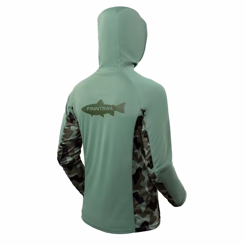 Лонгслив мужской Finntrail Wave H 6607 CamoArmy, полиэстер, зеленый, размер 42-44 (XS), 160-170 см