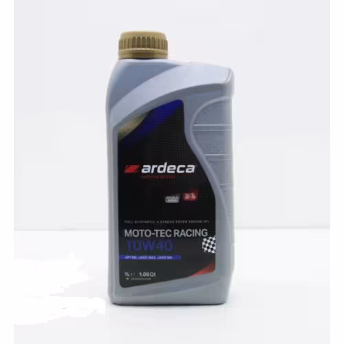 Масло моторное синтетическое для 4Т двигателей мотоциклов Ardeca Moto-Tec Racing 10W40, 1 л