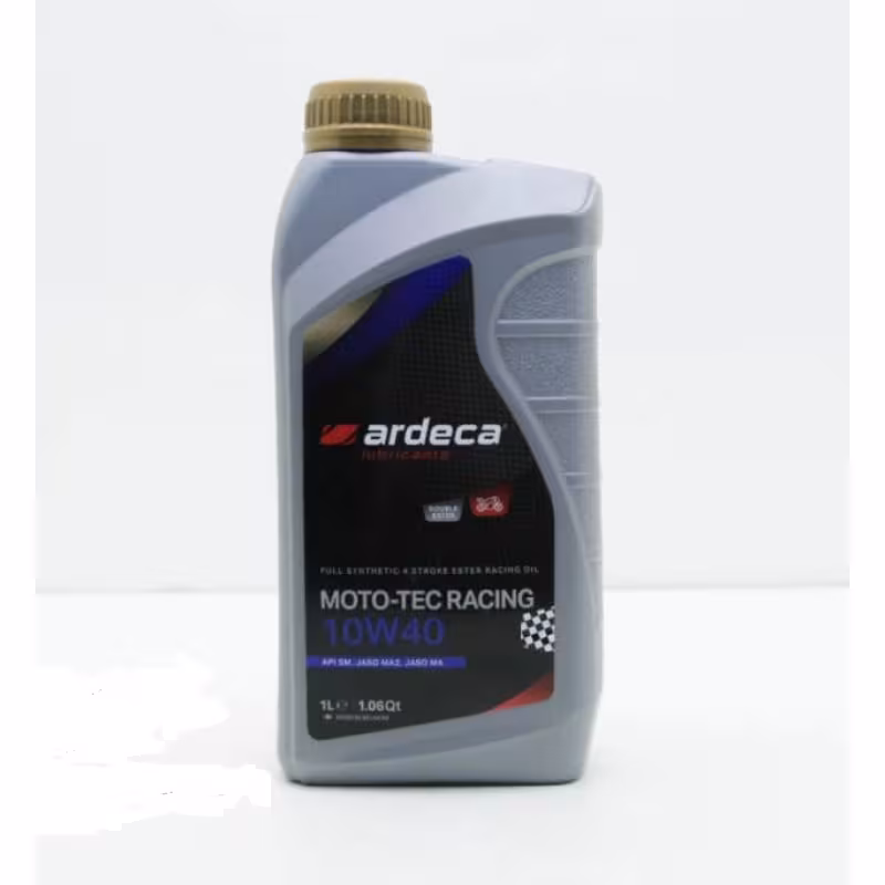 Масло моторное синтетическое для 4Т двигателей мотоциклов Ardeca Moto-Tec Racing 10W40, 1 л