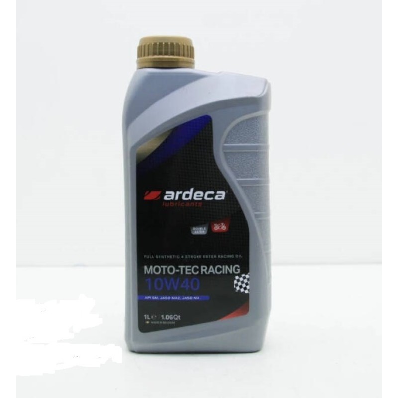 Масло моторное синтетическое для 4Т двигателей мотоциклов Ardeca Moto-Tec Racing 10W40, 1 л