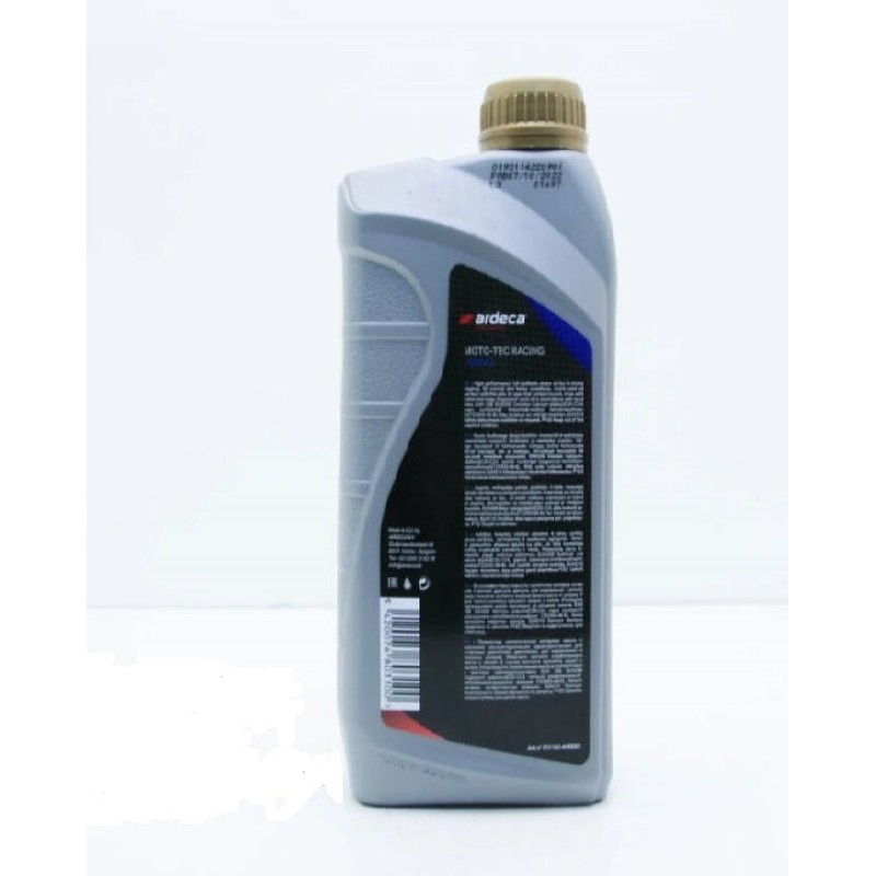 Масло моторное синтетическое для 4Т двигателей мотоциклов Ardeca Moto-Tec Racing 10W40, 1 л
