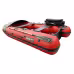 Надувная лодка ПВХ HunterBoat Travel 340, НДНД, красный