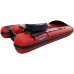Надувная лодка ПВХ HunterBoat Travel 400, НДНД, красный