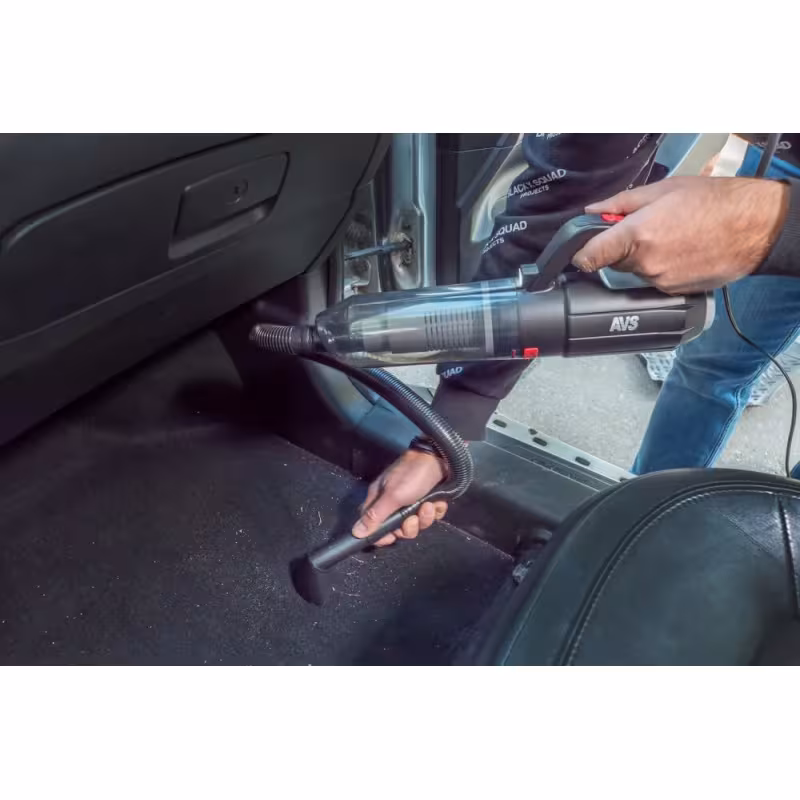 Пылесос автомобильный с функцией выдува AVS PA-1007, 6 насадок, фонарик