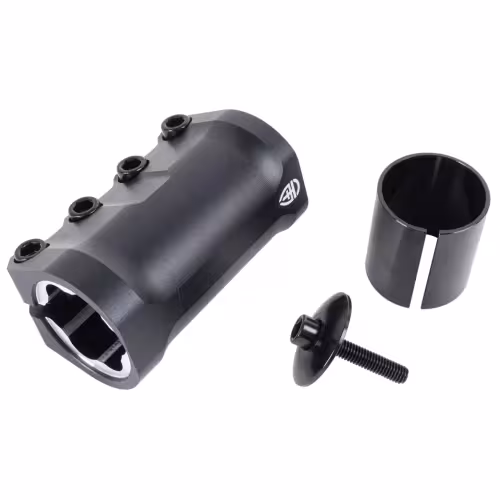 Зажим (хомут) для самоката Tech Team GV 31.8/34.9 мм, SCS, 4 болта, черный