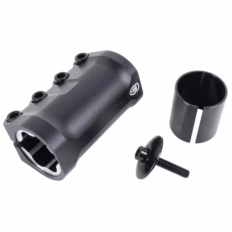 Зажим (хомут) для самоката Tech Team GV 31.8/34.9 мм, SCS, 4 болта, черный