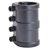 Зажим (хомут) для самоката Tech Team H 34.9 мм, SCS, 4 болта, черный