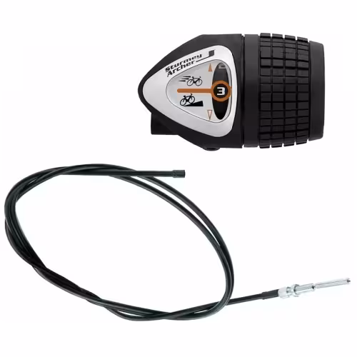 Рукоятка переключения передач правая Sturmey Archer TSS-36, 3 скорости, в сборе с толкателем