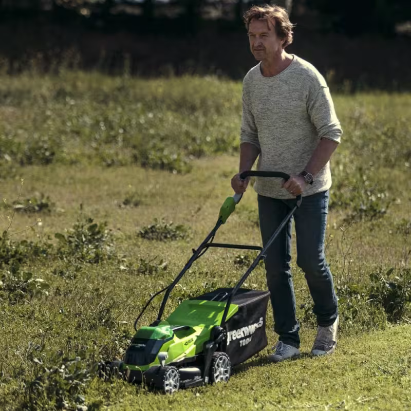Газонокосилка аккумуляторная Greenworks G40LM35