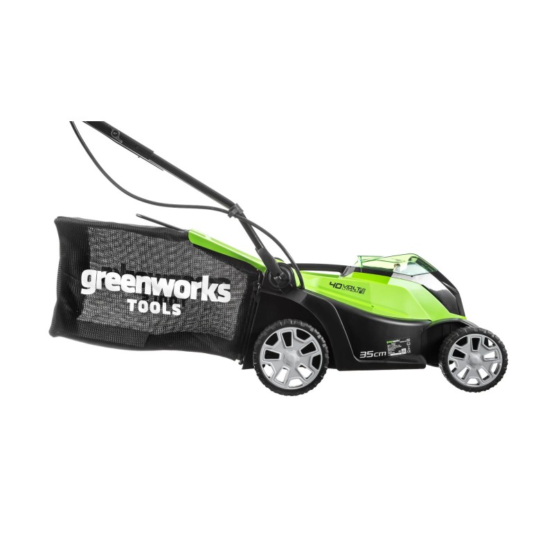 Газонокосилка аккумуляторная Greenworks G40LM35 2501907, 40В, 35см, без АКБ и ЗУ
