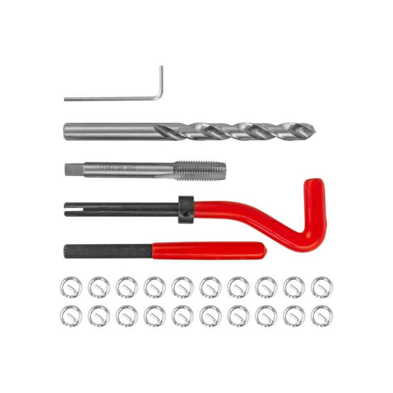 Набор для восстановления резьбы Thorvik TRIS9125, М9x1.25, 25 предметов