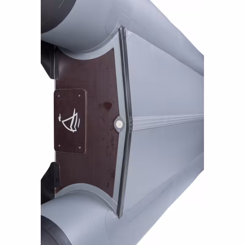 Надувная лодка ПВХ Адмирал 320 Sport, пайол фанерный, серый/синий