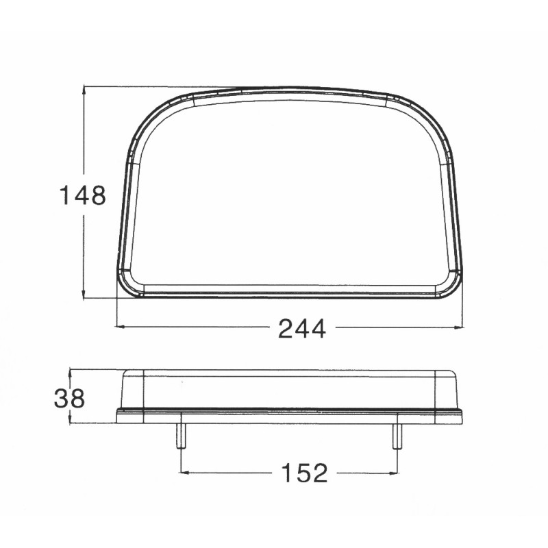 Фонарь задний Ledworker TRS 001 L, левый