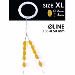 Стопоры для поплавков Salmo Rubber Barrel Stops, 0.35х0.50мм  (10шт)