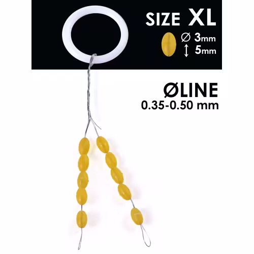 Стопоры для поплавков Salmo Rubber Barrel Stops, 0.35х0.50мм  (10шт)