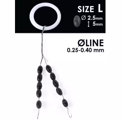 Стопоры для поплавков Salmo, 0.25х0.40мм (10 шт)