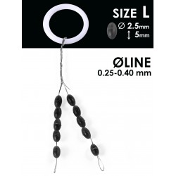 Стопоры для поплавков Salmo, 0.25х0.40мм (10 шт)