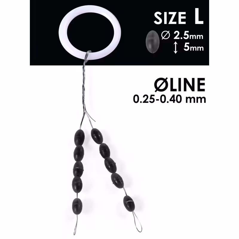 Стопоры для поплавков Salmo, 0.25х0.40мм (10 шт)