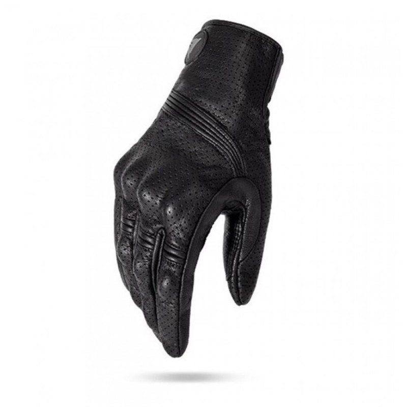 Мотоперчатки Motowolf Retro, кожа, черный, размер M (длинное запястье)