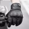 Мотоперчатки Motowolf Retro, кожа, черный, размер M (длинное запястье)