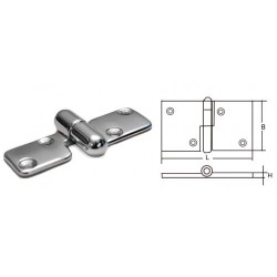 Петля разъёмная левая, 92х36х5 мм