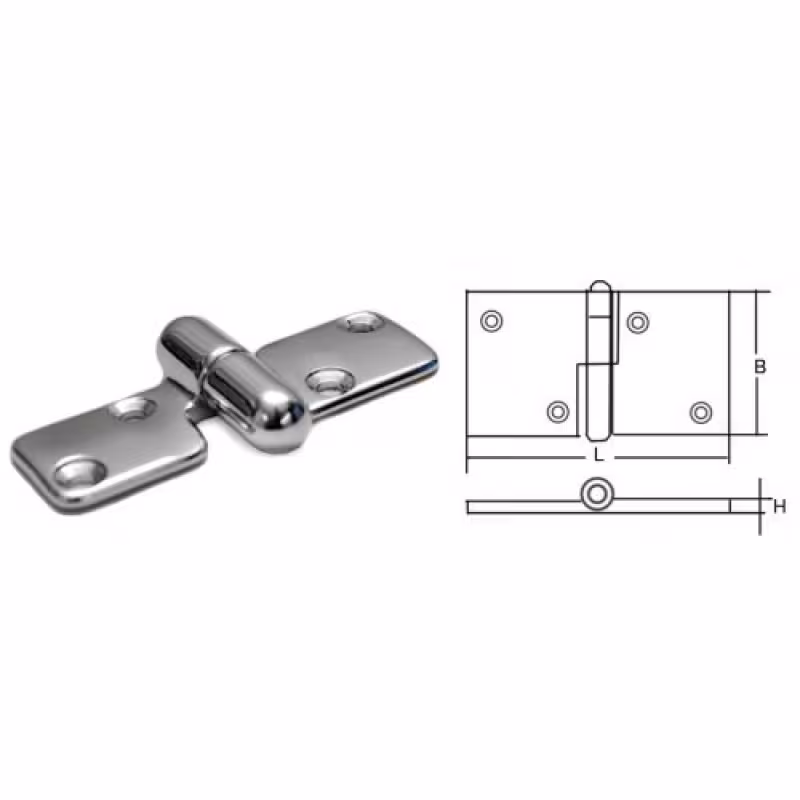 Петля разъёмная левая, 92х36х5 мм