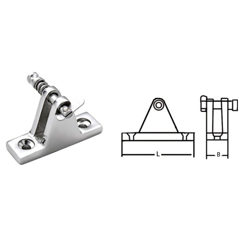 Кронштейн с выгнутым основанием и защелкой 710052