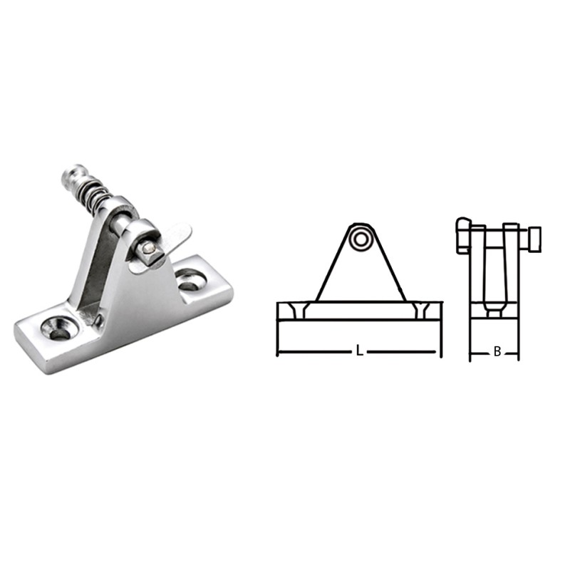 Кронштейн с выгнутым основанием и защелкой 710052
