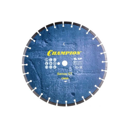 Диск алмазный сегментный Champion L Concremax, 400х10х25,4