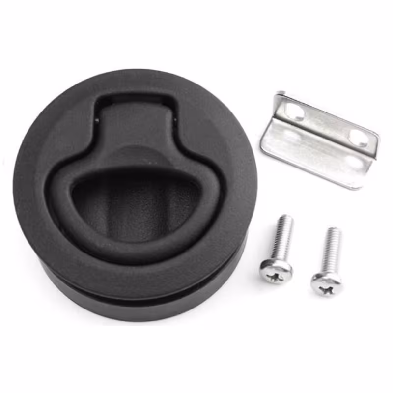 Замок для люка круглый 710292, 61 мм, черный