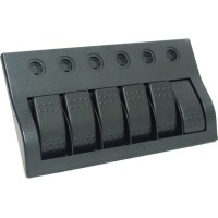 Панель бортового питания, 6 переключателей, 310083, черный