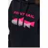 Худи женское Finntrail Shadow fish 6806 BlackPink, футер, черный, размер 44-46 (S), 160-170 см
