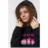 Худи женское Finntrail Shadow fish 6806 BlackPink, футер, черный, размер 44-46 (S), 160-170 см