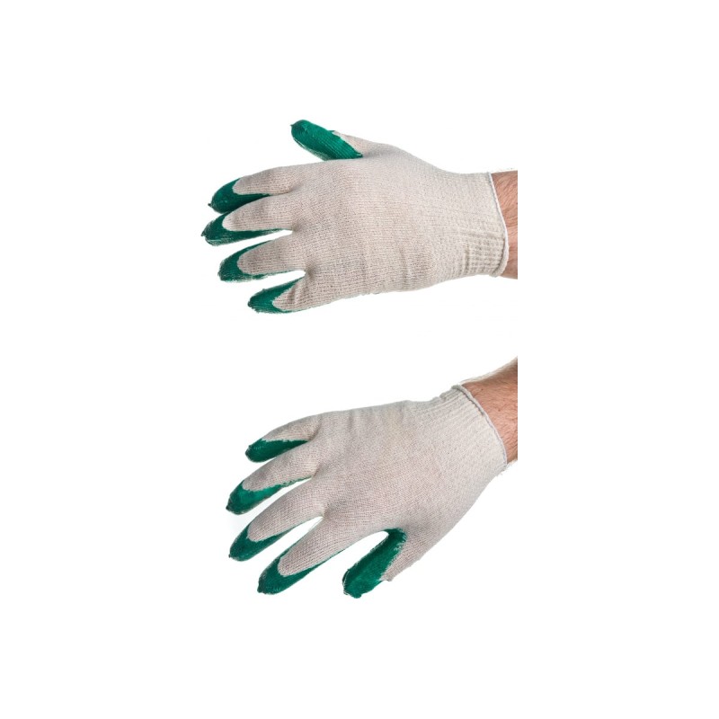 Перчатки защитные с одинарным латексным покрытием Стандарт 13 класс