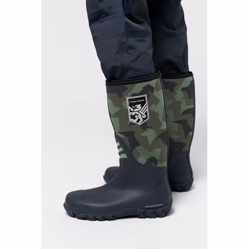 Сапоги мужские Finntrail Outlander 7516 CamoArmy, зеленый камуфляж, размер 42