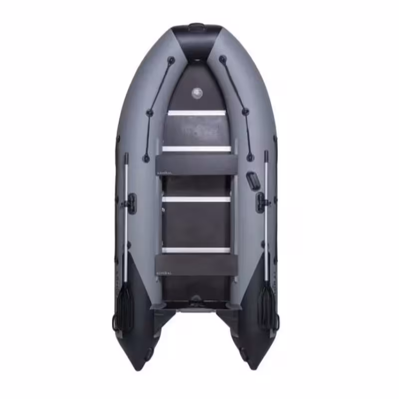 Надувная лодка ПВХ Адмирал 360 Sport, пайол фанерный, красный/серый