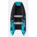 Надувная лодка ПВХ Gladiator E350PRO, НДНД, черный/бирюзовый