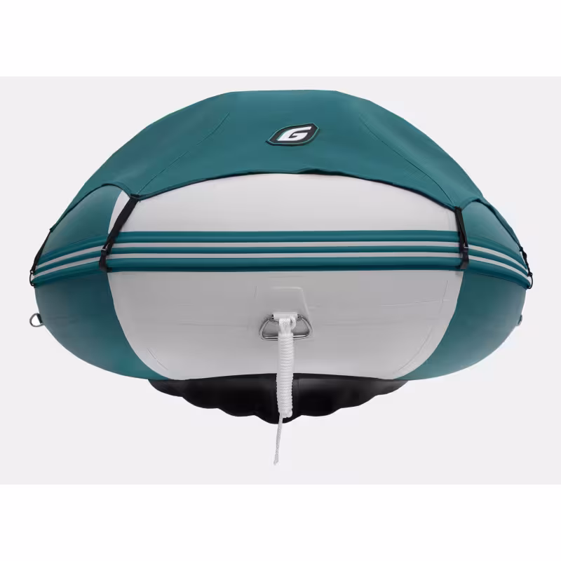 Надувная лодка ПВХ Gladiator E380PRO, НДНД, сине-зеленый/белый