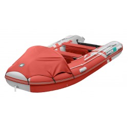 Надувная лодка ПВХ Gladiator E380PRO, НДНД, красный/белый