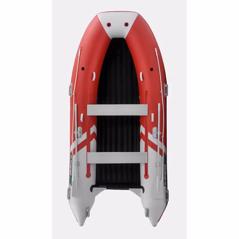 Надувная лодка ПВХ Gladiator E380PRO, НДНД, красный/белый