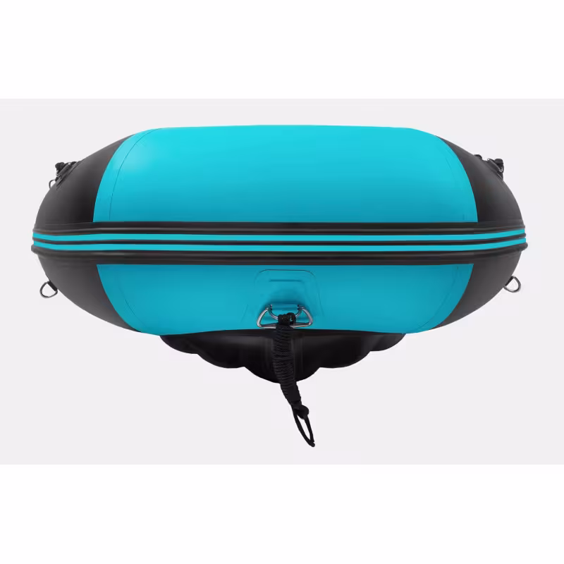 Надувная лодка ПВХ Gladiator E330PRO, НДНД, черный/бирюзовый