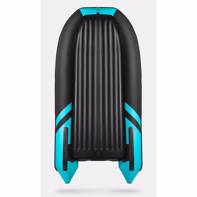 Надувная лодка ПВХ Gladiator E330S, НДНД, черный/бирюзовый