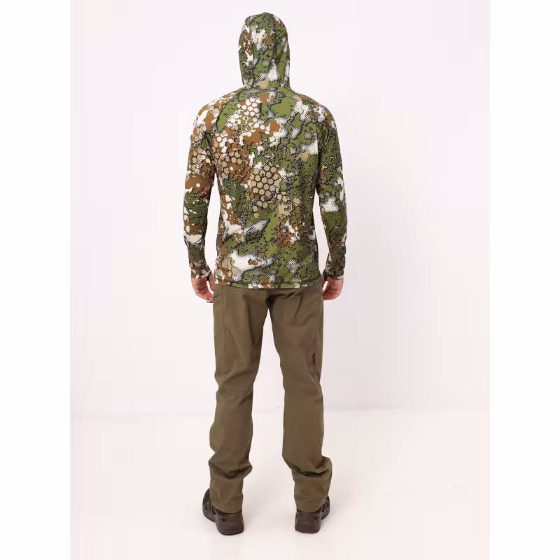 Джерси с капюшоном мужское Triton Gear, ткань Fabreex, принт Forest Green, размер L