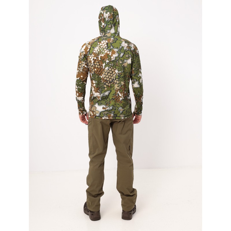Джерси с капюшоном мужское Triton Gear, ткань Fabreex, принт Forest Green, размер XL