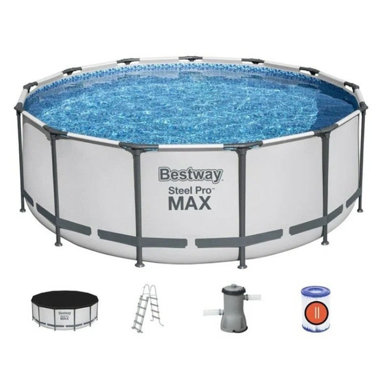 Бассейн каркасный Bestway Steel Pro Max, 399х122 см, 12690 л