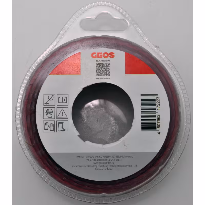 Корд триммерный Geos Twist Whisper 213991, квадрат витой, 2,0мм*15м