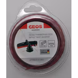Корд триммерный Geos Twist Whisper 213992, квадрат витой, 2,4мм*15м
