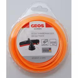 Корд триммерный Geos 213995, звезда, 2,4мм*15м