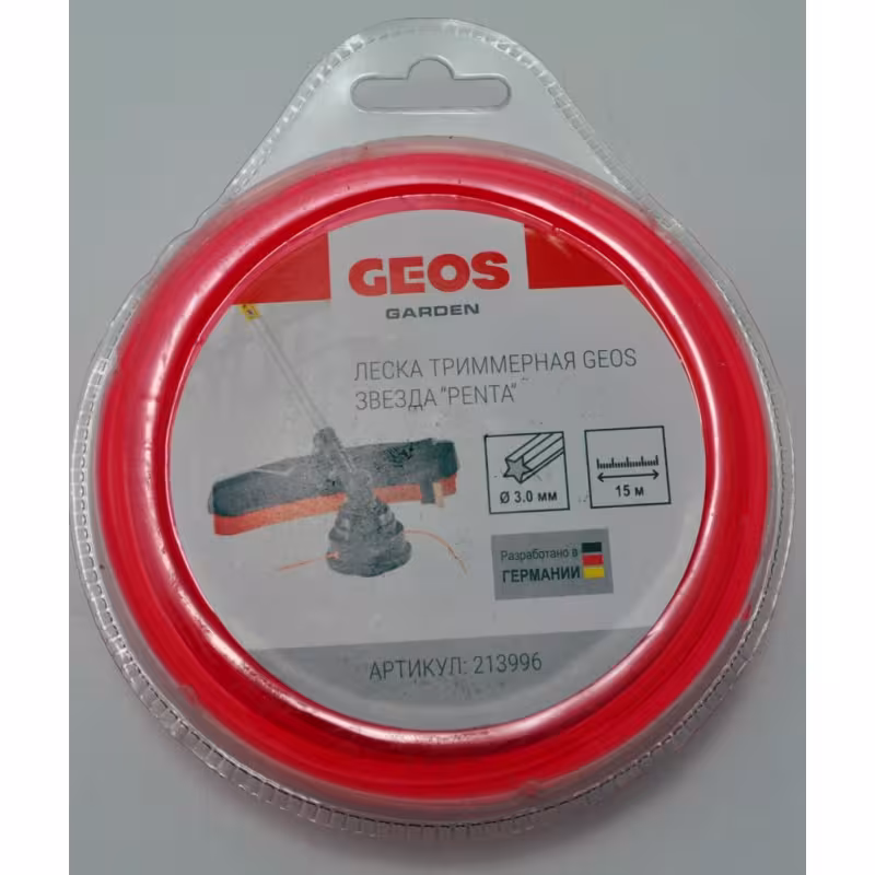 Корд триммерный Geos 213996, звезда, 3,0ммх15м